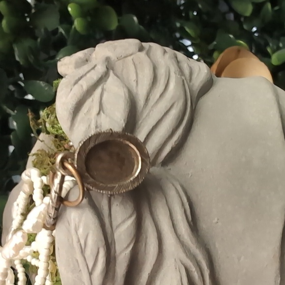 Vintage Mourning Dove & Pearl Medallion Necklace - Picture 6 of 7